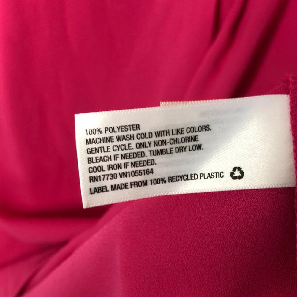 A New Day pink scalloped A-line keyhole dress - Picture 7 of 8